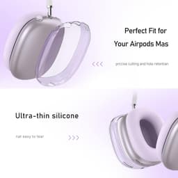 3-in-1 Siliconen Beschermhoes Set voor Draadloze Hoofdtelefoon Hoesjes — thumbnail 2
