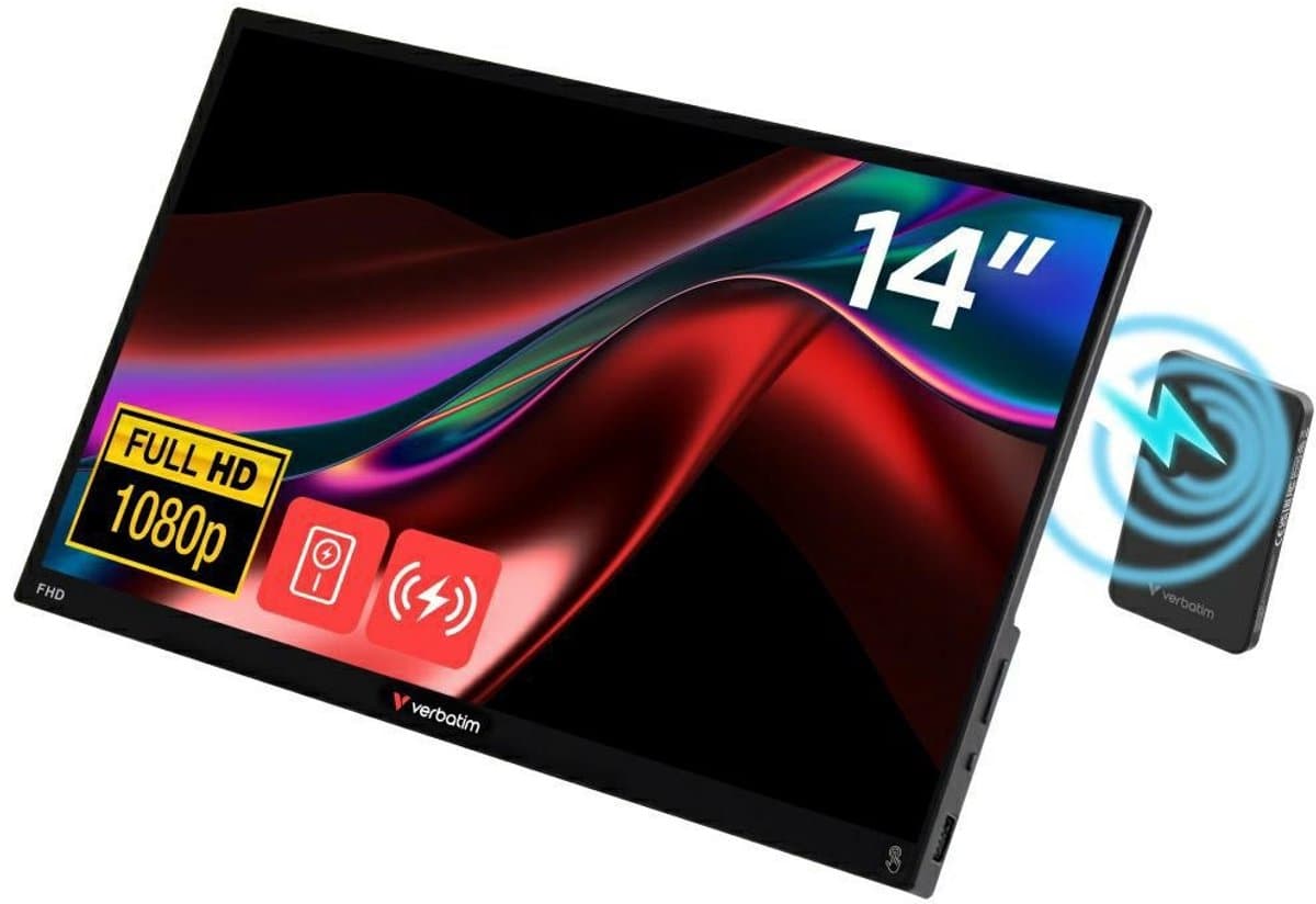Verbatim 14" FHD, Touch, TFT, incl. Power Bank 5000mAh, Portable Screen — afbeelding 1