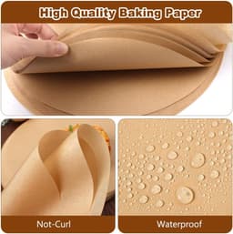 100 Sheets Diameter 30cm Round Air Fryer Baking Paper - Non-Stick - Heat Resistant voor Pizza Oven — thumbnail 7