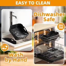 Ninja AF400EU AF500EU AF451EU DZ401 Siliconen Accessoire Heteluchtfriteuse voor Ninja Foodi Max met dubbele zone 9,5 L-10,4 L, Siliconen Opbergmat voor Heteluchtfriteuse — thumbnail 6