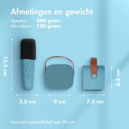 imoshion Karaoke Set - Met Bluetooth Speaker en Draadloze Microfoon - Karaokeset voor Volwassenen en Kinderen — thumbnail 4
