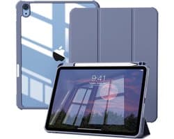 Transparante Stootvaste Hoes voor iPad 11 en 10e Generatie (2022/2024) – Automatisch Slaap/Waak Functie – Paars