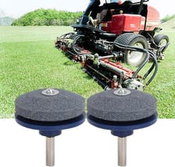 2 stuks messenslijper voor grasmaaier - slijpen met krachtboor en handboor - tuingereedschap — thumbnail 1