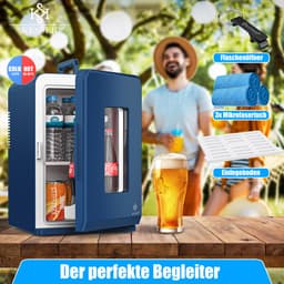KESSER® Tafelmodel Koelkast 15 Liter AC DC 220-240V en 12V - Mini Koelkast Vrijstaand met Verwarmingsfunctie - Koelbox ideaal voor Auto en camperen - — thumbnail 14