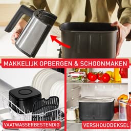 Tefal Easy Fry Silence Deluxe EY552D - Stille Airfryer - 5L - XL Formaat - Stil - Voor 6 Personen — thumbnail 9