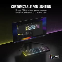 Corsair K55 Core Gaming Keyboard - Membraan - RGB - US Qwerty - Zwart — thumbnail 5