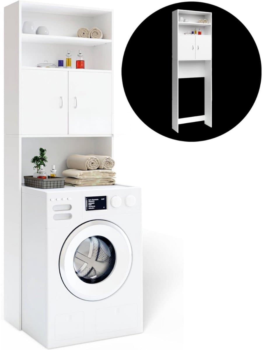 ApexArte® Wasmachine Kast - Meubel Verhoger - Wasdroger Ombouw — afbeelding 1