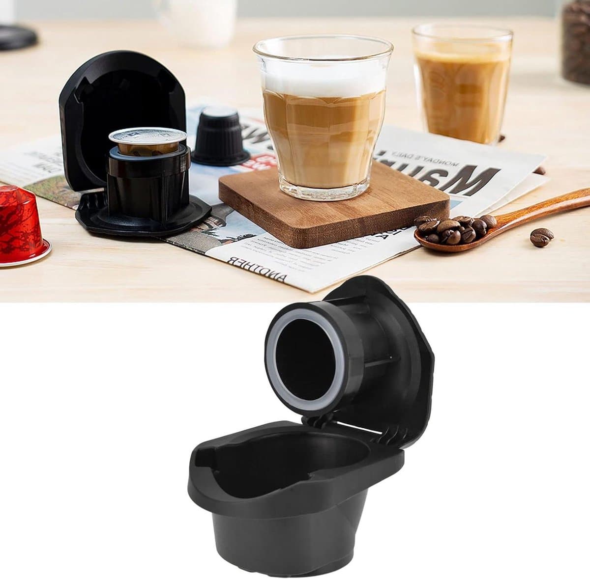 Herbruikbare Capsuleadapter voor Nespresso Machine — afbeelding 1