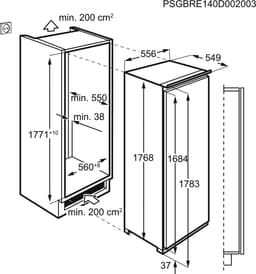 AEG SKE818E1DC - Inbouw koelkast — thumbnail 10