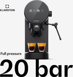 Klarstein Espresso koffiezetapparaat met melkopschuimer, 0,9 L retro mini-espressomachine met filterhouder, klein 1360 watt koffiezetapparaat, koffiemachine voor cappuccino, latte & macchiato — thumbnail 5