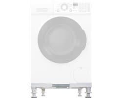 CLP Oliver Wasmachine Onderstel - Wasmachine verhoger - Wasmachine Sokkel - Universele Wasmachine Onderstel - Met Wielen - wit