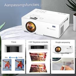Mini beamer - Mini projector - Mini beamer smartphone - Wit — thumbnail 2