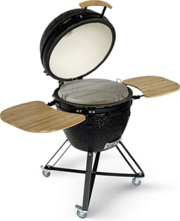 Grillx Kamado BBQ - 24 Inch - Incl. Hoes - Barbecue Egg - Houtskool Barbecue - Zwart - Ø 53cm — thumbnail 3
