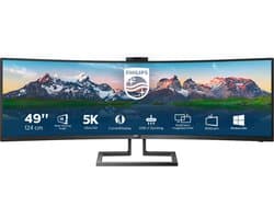 Philips 499P9H - UltraWide Dual QHD Curved - USB-C - VA Monitor - 49 inch — afbeelding 1