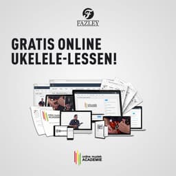 Sopraan Ukelele - Met gratis lessen - Fazley K21P-W - Roze — thumbnail 4