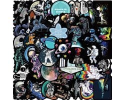 Astron 2 Stickers 50 Stuks - Luxe Stickers - Skateboard Stikers - sticker voor laptop - Laptop Stickers - Stickers voor Kinderen - Stickers voor Volwassenen - Stickervellen - Plakstickers - Stickers Koffers - sticker voor koffer - Bullet Journal