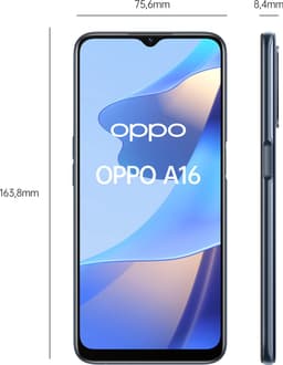 OPPO A16 - 64GB - Zwart — thumbnail 3