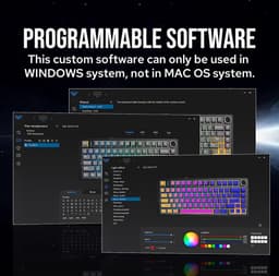 AULA F75 Pro - Draadloze Gaming Toetsenbord - Mechanisch - Zij Bedrukte toetsen - Gasket - Hot Swap - Tri mode - QWERTY Toetsenborden- 80 Keys - Zeerif zwart — thumbnail 6