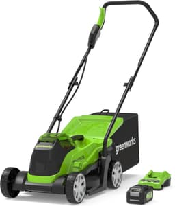 Greenworks 2516107UB grasmaaier Duwgrasmaaier Batterij/Accu Zwart, Groen — thumbnail 1