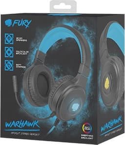 HEADSET FURY WARHAWK MET MICROFOON RGB VERLICHTING ZWART-BLAUW — thumbnail 4