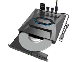 Externe DVD Speler Voor Laptop - CD Brander - Plug & Play