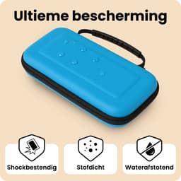 Hoesje Geschikt voor Nintendo Switch 2 Hoes Bescherm Case Hardcover - Hoes Geschikt voor Nintendo Switch 2 Case - Blauw — thumbnail 3