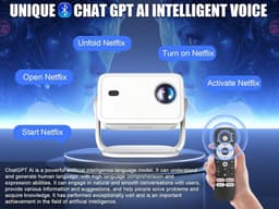 Mini beamer - Projector - Beamerscherm - Projectiescherm - Outdoor & Indoor Projector - — thumbnail 5