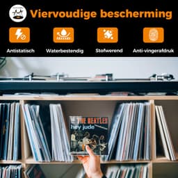 Singles Buitenhoezen voor 7 inch Vinyl – 100 stuks – VinylCare Essential ShieldSleeve – Hoes geschikt voor 7" Vinyl en 45 Toeren Singletjes – Beschermhoezen voor Singletjes – Buitenhoezen – Transparant – Polyethyleen – 100 Micron — thumbnail 4