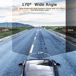 Dashcam - Dashcam voor Auto - 1080p - Full HD - Dubbele Dashboardcamera - voor In- en Uitgaande Auto's - 170° Groothoek - HDR - met 3.0 inch LCD-scherm - Nachtzicht - Bewegingsdetector - G-Sensor - USB - HDMI - Zwart — thumbnail 3