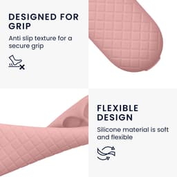 kwmobile hoes geschikt voor Google TV Streamer 4K - Siliconen anti-slip hoes voor afstandsbediening in oudroze — thumbnail 5