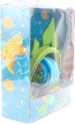Dino Koptelefoon Kinderen – voor Jongens – Volume begrenzing + Verstelbaar – Kindveilige Hoofdtelefoon Storingsvrij door snoer + Dino stickers – kleur Groen HU04 — thumbnail 2