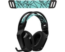 kwmobile vervangende koptelefoonband voor Logitech G733 / G335 / G535 koptelefoon band - Nylon zachte hoofdband voor hoofdtelefoon in zwart / blauw