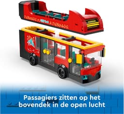 Lego City 60407 Rode Dubbeldekker Bouwstenen — thumbnail 3