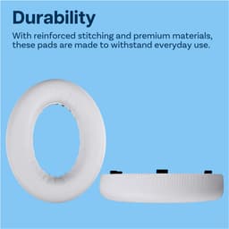 Vervangende Oorkussens voor Bose NC700 / Bose 700 Noise Cancelling Hoofdtelefoon van MMOBIEL - Memory Foam en Protein PU Koptelefoon Oorkussens - Noise Isolation Earpads – Wit — thumbnail 2