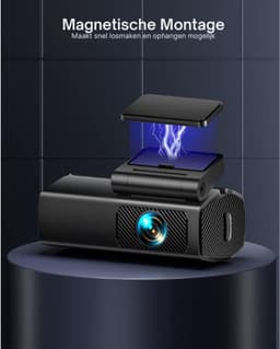 EUKI® Dashcam Voor Auto - Dashcam Auto - Dashcam Voor Auto Voor en Achter - Dashcam Auto Voor en Achter - Dashcam Voor Auto Met Wifi - Dashcam Wifi — thumbnail 4