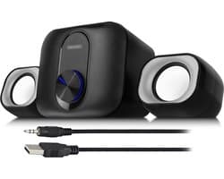 Eminent PC Speakerset 2.1 voor PC en laptop | Speakers voor PC met Subwoofer | Voeding via USB | EM3515