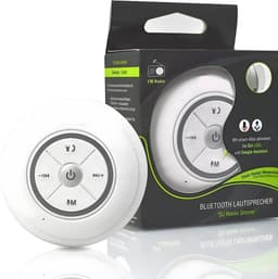 Douchespeaker - Douche Radio met Bluetooth - Waterdichte Speaker - Ingebouwde Microfoon - Met Zuignap - Wit - Oplaadbaar — thumbnail 3