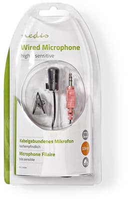 Nedis Microfoon - Apparaat: Notebook / Smartphone / Tablet - Bedraad - 1x 3.5 mm Audio Out — thumbnail 2