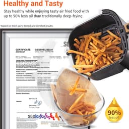 Airfryer 5L Met 11 Voorgeprogrammeerde Programma's - Slimme Heteluchtfriteuse Met Aanraakscherm, Wifi En Receptenapp — thumbnail 5
