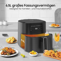 XL Heteluchtfriteuse 6,5L - Gezond Koken met 8 Voorgeprogrammeerde Functies — thumbnail 3