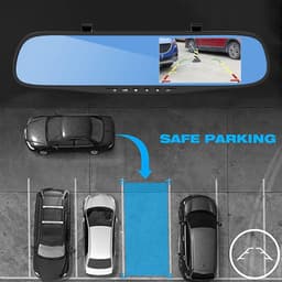 Auto spiegelrecorder Full HD 1080p 43 inch dashboardcamera - dubbele lens nachtzicht - achteruitkijkcamera — thumbnail 2