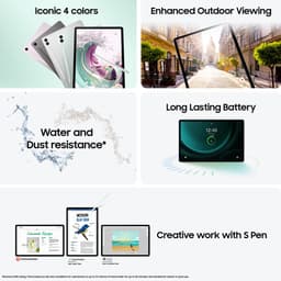 Samsung Galaxy Tab S9 FE Plus - WiFi - 128GB - Silver — thumbnail 6