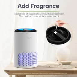 Conopu® - Luchtreiniger - Aroma Diffuser - HEPA-filter - getest op fijnstof, huisstofmijt, hooikoorts en allergie - verwijdert 99,97% bacterien - timer functie — thumbnail 2