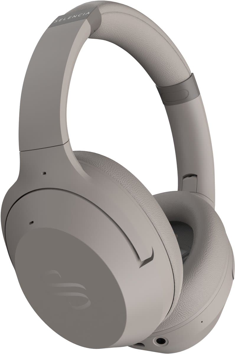 Selencia Urban Play Koptelefoon - Draadloze Koptelefoon met Active Noise Cancelling - Bluetooth Headphones - Cosy Grey — afbeelding 1