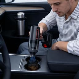 Handstofzuiger - Draagbare stofzuiger - Auto en huis reinigen - Blaas- en zuigfunctie - 254 x 198 x 79 cm — thumbnail 4