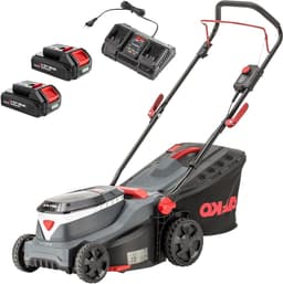 Accu Grasmaaier - Elektrische Maaier - Gazon Onderhoud - Borstelloze Motor - 34 cm Maaibreedte - Grijs — thumbnail 1