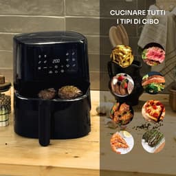 Airfryer - Heteluchtoven - Gezond Bakken - 11 Voorgeprogrammeerde Menu's - 5.5 Liter - Zwart — thumbnail 4