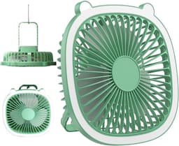 Tafelventilator - Persoonlijke koeler - Stille luchtcirculatie - Geïntegreerde verlichting - 205 cm breed - Groen — thumbnail 1