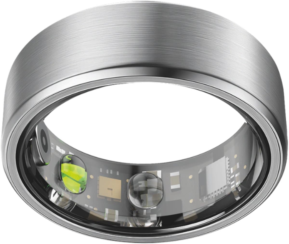 NOLATR Plus, Slimme Ring met Stappenteller, Activiteitstracker & Hartslagmeter – Zonder Abonnement & Nederlandse App – Zilver – Maat 10 — afbeelding 1