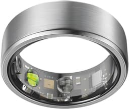 NOLATR Plus, Slimme Ring met Stappenteller, Activiteitstracker & Hartslagmeter – Zonder Abonnement & Nederlandse App – Zilver – Maat 10 — thumbnail 1